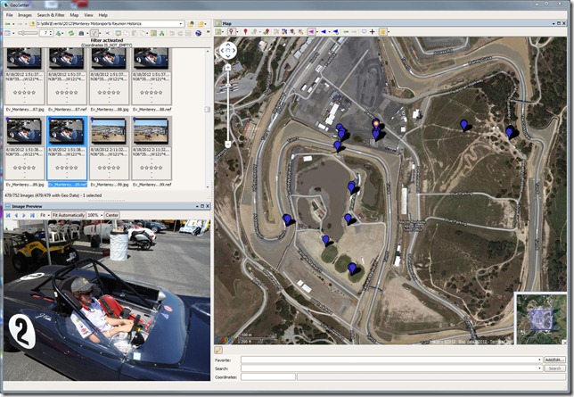 GPS Data can be very helpful in organizing and sharing images. I used a GP-1 to get location information during a day at the track at Laguna Seca and could instantly plot them using the free download geosetter.de