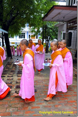 Photographing scenes like the procession at this nunnery without other tourists around is a special privilege. As Myanmar's tourism industry grows, these opportunities will become harder to find.