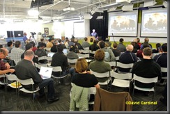 Moose Peterson speaking at Google to a full house in November, 2011 as part of Authors@Google series